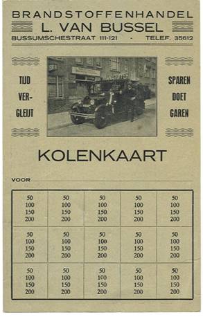 Kolenkaart van Bussel